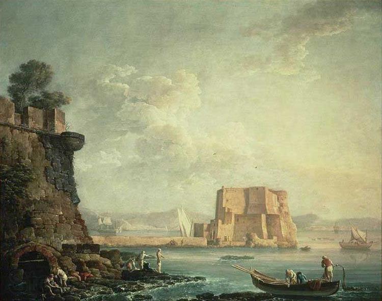 Carlo Bonavia Castel dell'Ovo, Naples Germany oil painting art